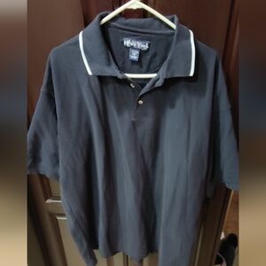 Big Dog Big Man New Salesman Sample 3XL shirt Black with white stripe on collar